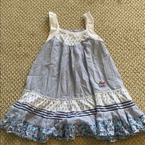 Naartjie little girls ruffles dress with designs